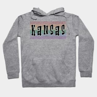 LGBTQ PATTERN AMERICA KANSAS Hoodie